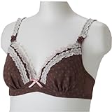 犬印本舗 ノンワイヤーブラジャージャガード柄 LL ブラウン ナイロン BR1235