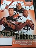Cleveland Browns (Couch, Tim / Smith, Akili) Autographed/Hand Signed Sports Illustrated Magazine (Da