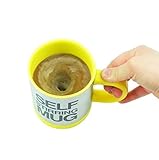 【全4色】 自動 かき 混ぜ ! 自動 撹拌 かくはん オート ミキシング ステンレス マグ カップ 単4 電池 2本 付き (3. 黄 イエロー) 羽丘じん