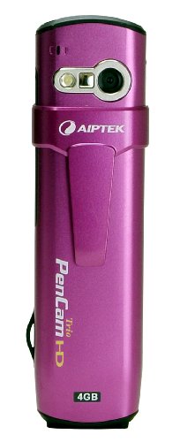 Aiptek PenCam Trio HD 4 GB Camcorder Value Pack (Purple)