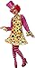Smiffy's Women's Clown Lady Costume Hooped Dress Shirt Bow Tie Stripy Tights Hat