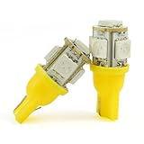 2 PCS YELLOW LED BULB LICENSE PLATE CORNER INTERIOR SUPER BRIGHT LIGHT LAMP