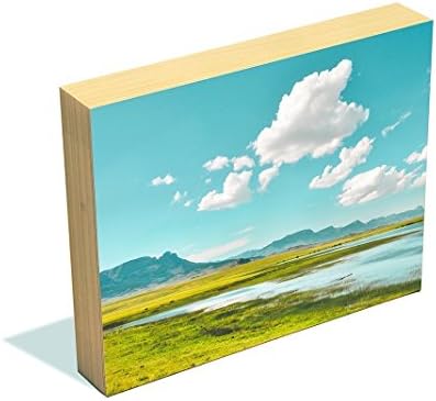 Mountain Landscape Wood Block