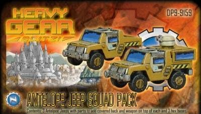 Heavy Gear: North Antelope Jeep Squad Pack