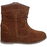 Comfortable Round Toe Winter Boots with Hidden Wedge
