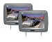 PYLE PL102PHRG Pair of Adjustable Headrests with Built-In 10.2-Inch TFT Monitor and IR Transmitter (Grey Color)