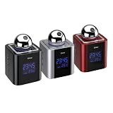Tokai - LRE 153 S - Radio R�veil - Projecteur - Calendrier - Thermom�tre - Double Alarme - Entr�e Audio Auxiliaire - Silver