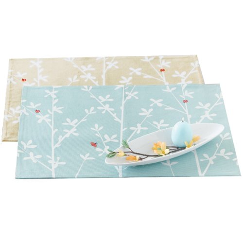 Spring Bloom & Vines Placemat - Khaki