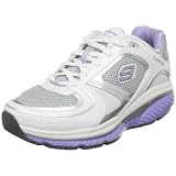 Skechers Women's Shape Ups - S2 Lite Lace-Up Fashion Sneaker,White Lav,9 M US