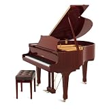 Suzuki M-580 BL 4'10 Acoustic Grand Piano ,High Gloss Mahogany Red