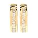 1/4 Carat Diamond Hoop Earrings 14K Gold Ladies Jewelry