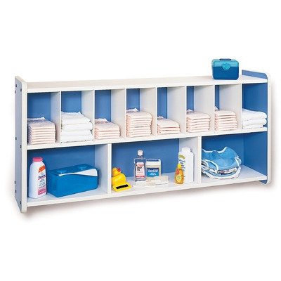 Whitney Brothers Diapering Supplies Wall Unit Blue