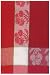 Waffle Weave 100% Cotton Cherries Red Dishtowel 18" X 28" Set / 6