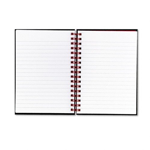 Mead Twin Wire Hardcover Notebook, 8-1/4 x 5-7/8-inches, 70 Sheets-Black