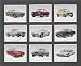 Classic Car BMW, 323i, M535i, 635CSi, M1, Mounted cards