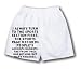 White Boxer Short with I always turn to the sports section first. The sports page records people s accomplishments; the front page has nothing but man s failures.