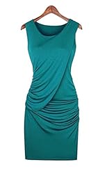 Sexy Asymmetric Sleeveless Polyester Mini Dress 