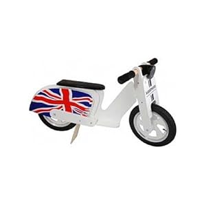 Scooter Blanc avec le drapeau anglais Union Jack Scooter Blanc avec le drapeau anglais Union Jack