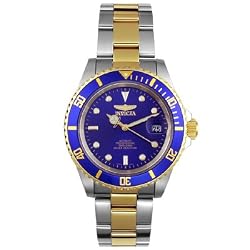 Invicta Men's Automatic Professional Diver G3 Blue Dial 2-Tone Watch 8928 - Coin Bezel