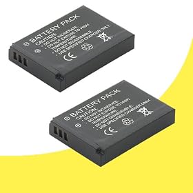 TWO LP-E10 Lithium Ion Replacement Batteries for Canon EOS Rebel T3 Digital SLR Camera DavisMAX Bundle