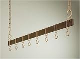 Rogar Hammered Copper Hanging Bar Rack 48-in.