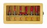 Freud 91-102 6-Piece Double-Flute Straight Bit Set