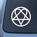 HIM Pentagram Symbol - Car, Truck, Notebook, Vinyl Decal Sticker #2415 | Vinyl Color: White