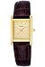 Pulsar Women's Gold-Tone Brown Leather Strap Watch #PTC386