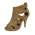 Schicke Peeptoes / High Heels taupe