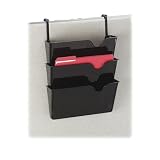 Rubbermaid Sensations 3-Pocket Smoke Hanging File Set for Partitions (12853)
