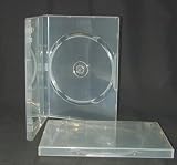 10 Empty Standard Clear Replacement Boxes / Cases for Standard DVD Movies #DVBR15CL