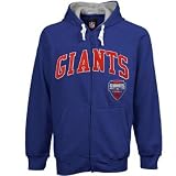New York Giants Royal Step One Full Zip Hoodie Sweatshirt