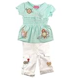 Barbie - Apparel - Green Top and Cargo Capris Set Size 4