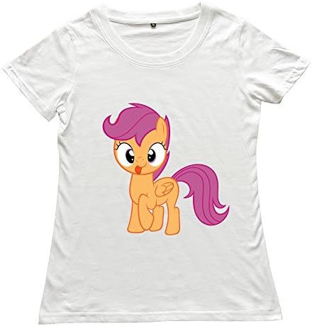 WYMY Women's T Shirt My Little Pony Size L White