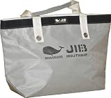 JIBオープントート　M　ブラックライン　グレー　ネーム入れ可の画像