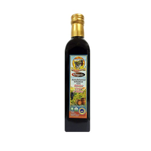 De La Rosa Kosher Organic Italian Aged Balsamic Vinegar of Modena 500 ml (Pack of 12