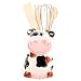 Ceramic Kitchen Cow Utensil Holder with Utensils