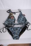 Ed Hardy Tiger Stars Textural Women's Triangle Top Bikini