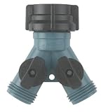 Gilmour -Inch Y-Inch  Shut-off Connector #17 Teal/Black