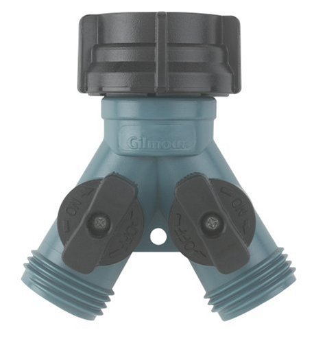 Gilmour -Inch Y-Inch Shut-off Connector, #17, Teal/Black
