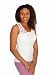 Veria Work Out Tank Full Henna Print - White