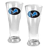 NFL Detroit Lions 19oz. Pilsner Glass (Set of 2)