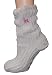 VH Apparel - Kissables Lavender Capsule Infused Chenille Fluffy Socks - One size fits most - ladies - Oatmeal