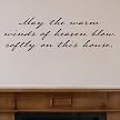 Wall Appliqué - May The Warm Winds Of Heaven