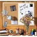 Magnetic Combo Board - White Board and Bulletin (Natural/White) (17" x 23")