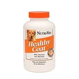 Nutri-Vet 33501 Healthy Coat Chewable Tablets for Dogs 120 Count