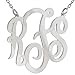 CoolStyles USA Made Monogram Sterling Silver Custom Pendant (Made in USA)