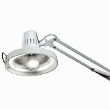 ALVIN® Swing Arm Combination Lamp Fluorescent and incandescent White Metal