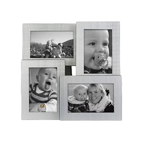 PT Photo Frame Collection, Matt Aluminum, Holds 4 Photos
