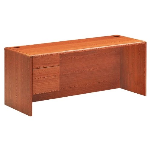 Hon Left Single Pedestal Credenza, 72 by 24 by 29-1/2-Inch